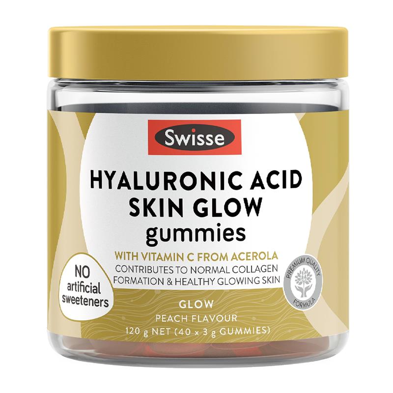 Buy Swisse Beauty Hyaluronic Acid Skin Glow Gummies 40 Pack Exclusive