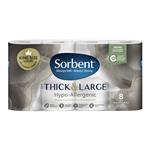 Sorbent Toilet Paper Hypo-Allergenic Long Roll 8 Pack