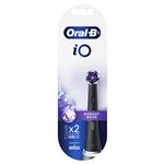 Oral B Electric Toothbrush iO Refills Radiant White Black 2 Pack