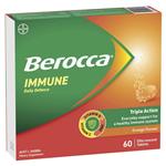 Berocca Immune Daily Defence Orange 60 Effervescent Tablets