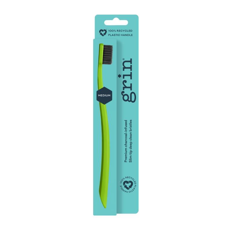Buy Grin Toothbrush Recycled Medium Lime 1 Pack Online at Chemist