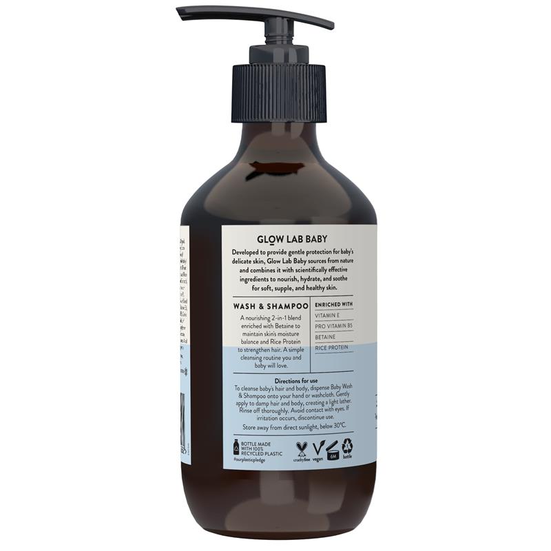 Buy Glow Lab Baby Body Wash & Shampoo 400ml Online at Chemist Warehouse®