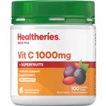 Healtheries Vitamin C 1000mg Plus Superfruits 100 Chewable Tablets