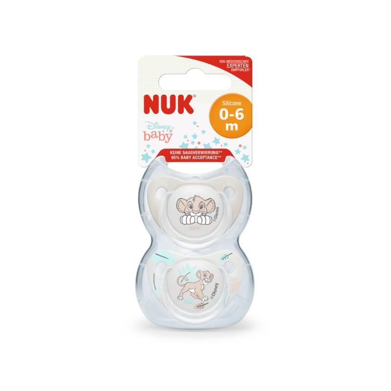 Buy NUK Disney Lion King Soother Silicone 0 6 Months 2 Pack Online at Chemist Warehouse®