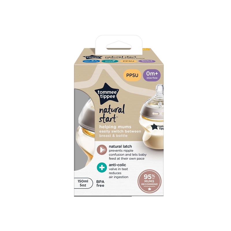 Buy Tommee Tippee Natural Start PPSU Bottle 150ml Slow Teat Pack