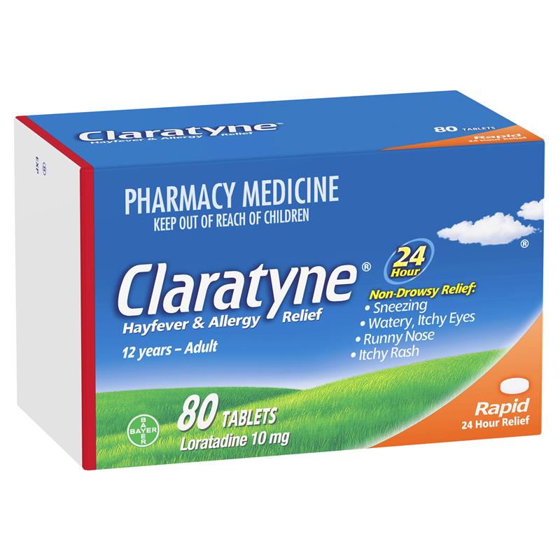 Buy Claratyne 10mg 80 Tablets Online at Chemist Warehouse®