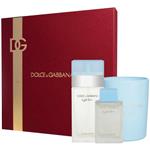 Dolce & Gabbana For Women Light Blue 50ml & Travel Spray 2 Piece Set