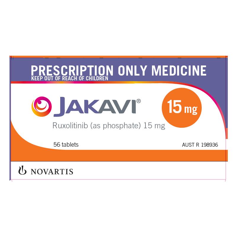 Ruxoltinib 15mg Tablets pack shot