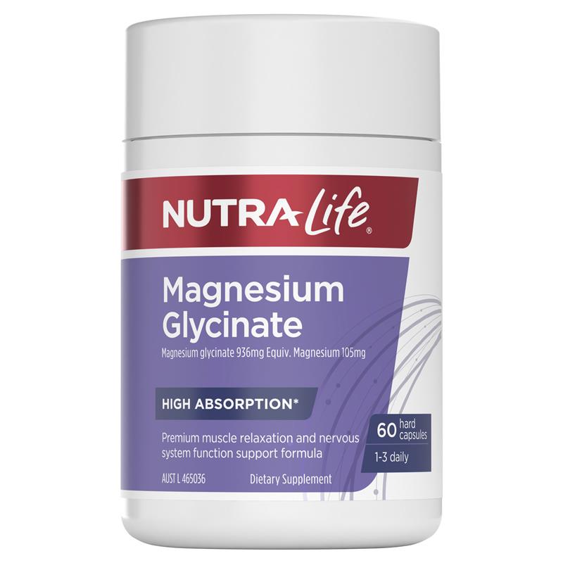 NutraLife Magnesium Glycinate 60 Capsules