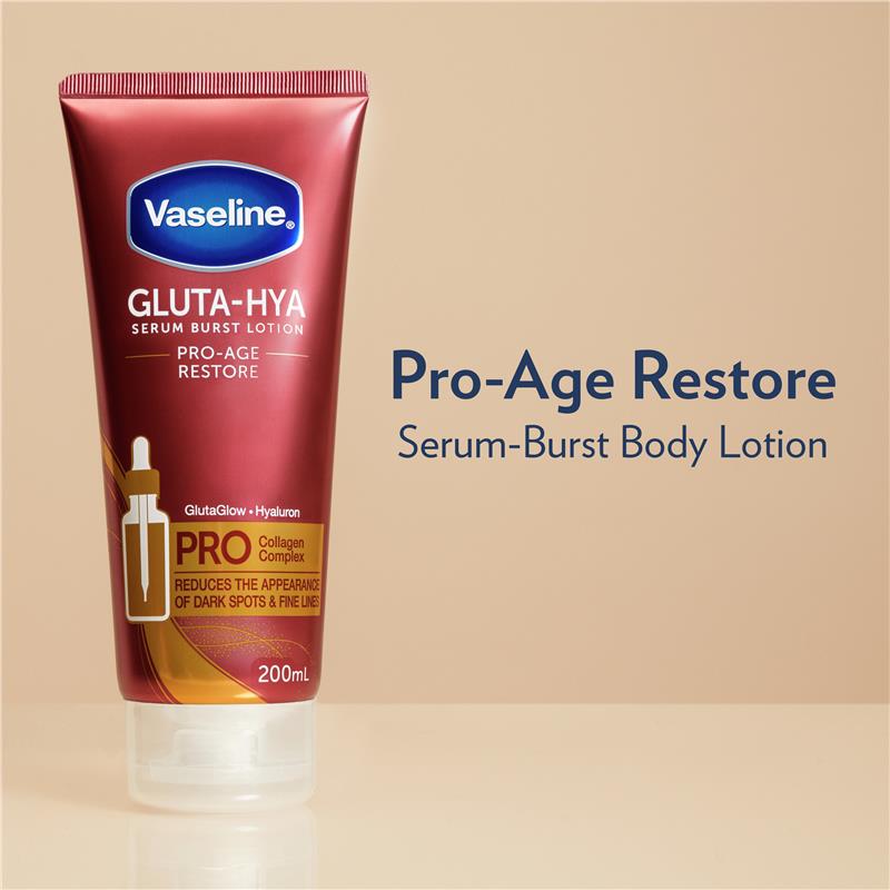 Buy Vaseline Gluta-Hya Serum Burst Lotion Pro-Age Restore 200ml