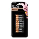 Duracell CopperTop Simply AAA 14 Pack