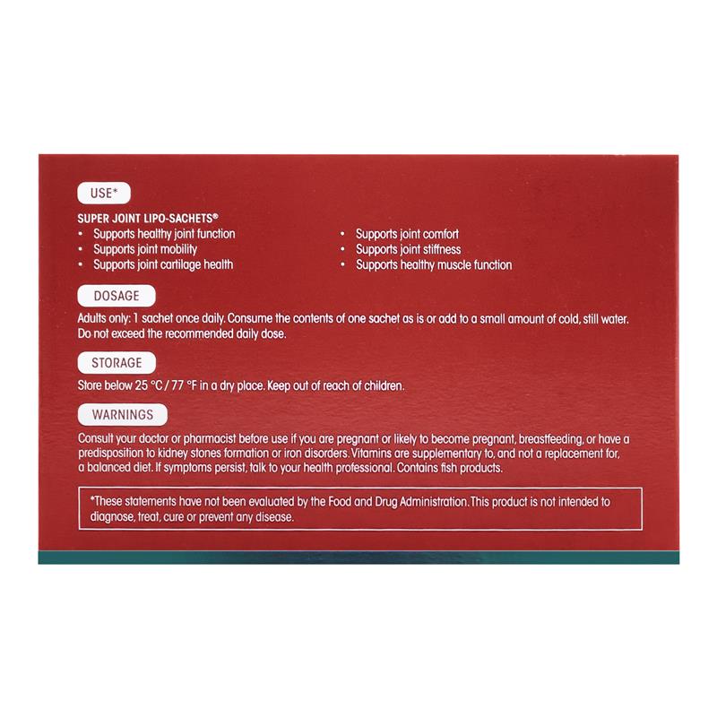 Buy Super Joint Lipo-Sachets Liposomal Collagen Complex+ 30 Pack Online at  Chemist Warehouse®