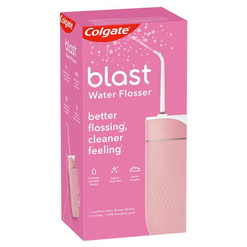 Buy Colgate Blast Cordless Water Flosser Pink Online at Chemist Warehouse®