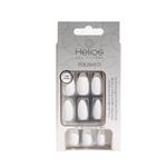 Helios Nails Polished Stiletto White Matte 24 Pack