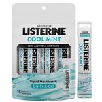 Listerine Mouthwash Sachet Cool Mint Zero 10ml x 15 Pack