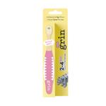 Grin Kids BrushBuddy Toothbrush 2 - 4 Years Yellow Pink