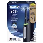 Oral B iO 3 Clean & Protect Starter Set With Travel Case + 4 Refills Black