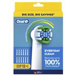 Oral B Electric Toothbrush Refills Everyday Clean 12 Pack