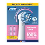 Oral B Toothbrush Refills Sensitive Clean 12 Pack
