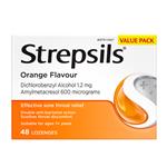Strepsils Sore Throat Orange 48 Lozenges