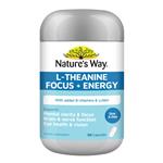 Nature's Way L-Theanine Focus + Energy 90 Capsules