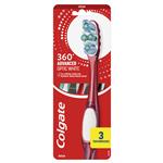 Colgate Toothbrush 360 Optic White Medium 3 Pack