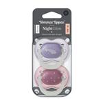 Tommee Tippee Ultra Fit Soother Night Time 0-6 Months 2 Pack