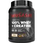 Musashi 100% Whey + Creatine Vanilla 900g