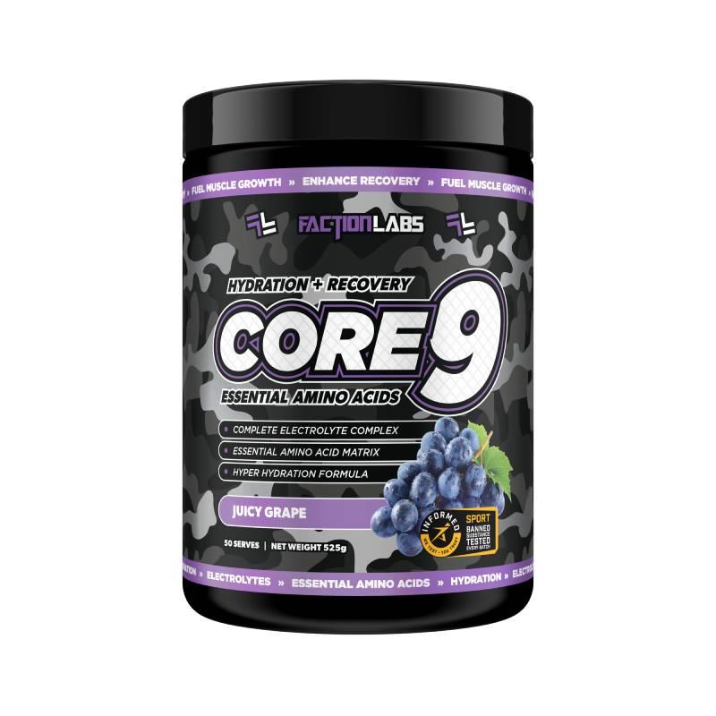 Buy Faction Labs Core 9 EAA - Recovery + Hydration Juicy Grape