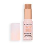 Revolution Skin Silk Glow Tint Sheer Foundation Stick Medium Tan Neutral