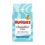 Huggies Clean & Go Wipes Mini 6 x 8 Pack
