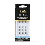 Glam By Manicare Ready Pre-Glued Cluster Lashes Clean Girl Wing 22474