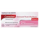 Canesten 6 Day Thrush Treatment Pessary (Pharmacist Only)
