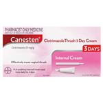 Canesten 3 Day Thrush Treatment Internal Cream (Pharmacist Only)