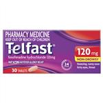 Telfast 120mg 30 Tablets