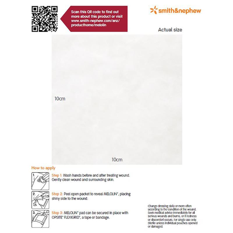 Melolin Stérile Compresse 10 X 10cm 66974941 100 Pc(s - View #8