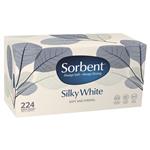 Sorbent Facial Tissues Silky White 224 Pack