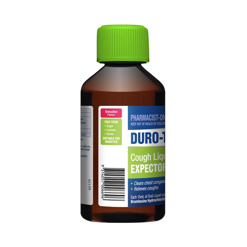 Buy Durotuss Expectorant Cough Liquid 200ml (Pharmacist Only) Online