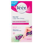 Veet Easy-Gel Legs Wax Strips Shea Butter and Acai Berries Scent 20 pack	