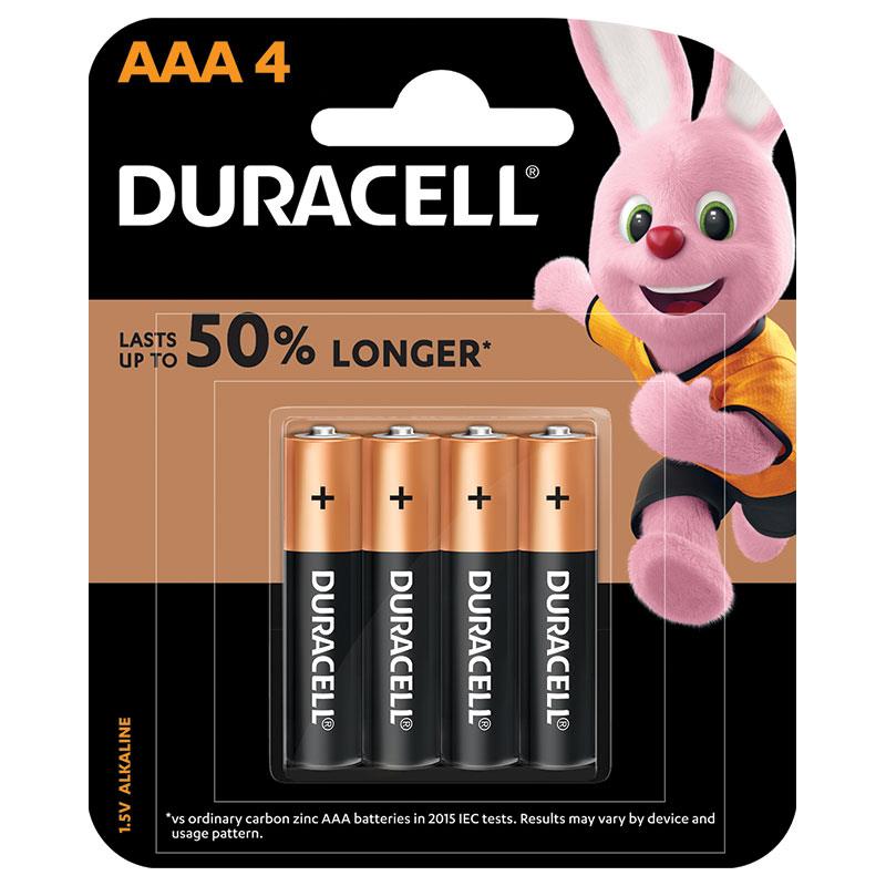 Duracell - CopperTop AAA Alkaline Batteries - Long Lasting, All-Purpose Tri Buy Duracell CopperTop AAA 4 Pack Online at Chemist Warehouse®