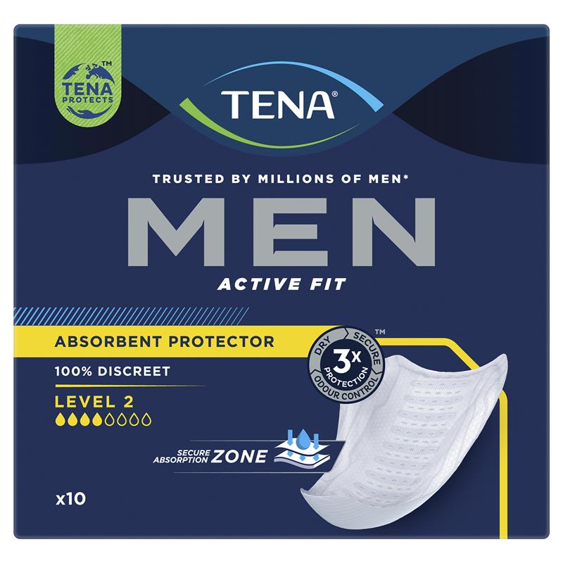 Buy Tena Men Level 2 Guards 10 Pack Online at Chemist Warehouse®