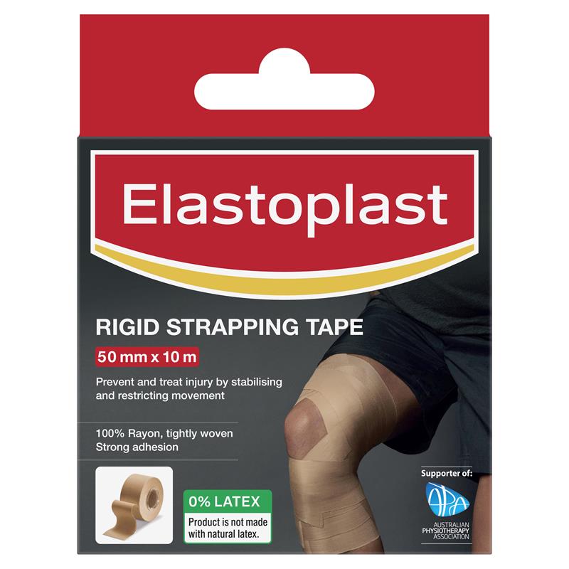 Buy Elastoplast 36005 Sport Rigid Strapping Tape 50mm x 10m Tan Online at Chemist Warehouse®
