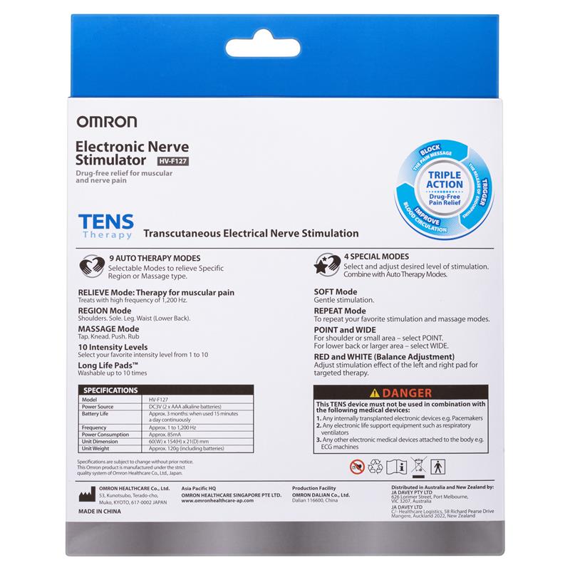Buy Omron Tens HVF127 Therapy Device Online Only Online at Chemist