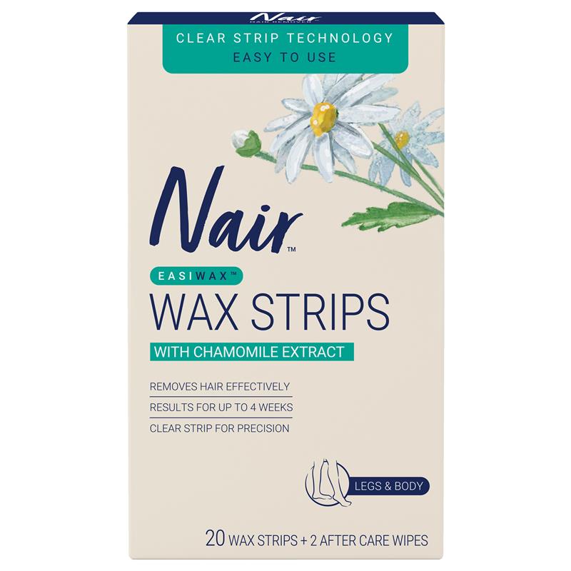 Buy Nair Easiwax Wax Strips 20 Large Online at Chemist Warehouse®