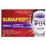 Sudafed PE Sinus and Allergy 24 Tablets
