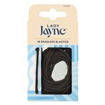 Lady Jayne Snagless Hair Elastics Brown 18 Pack