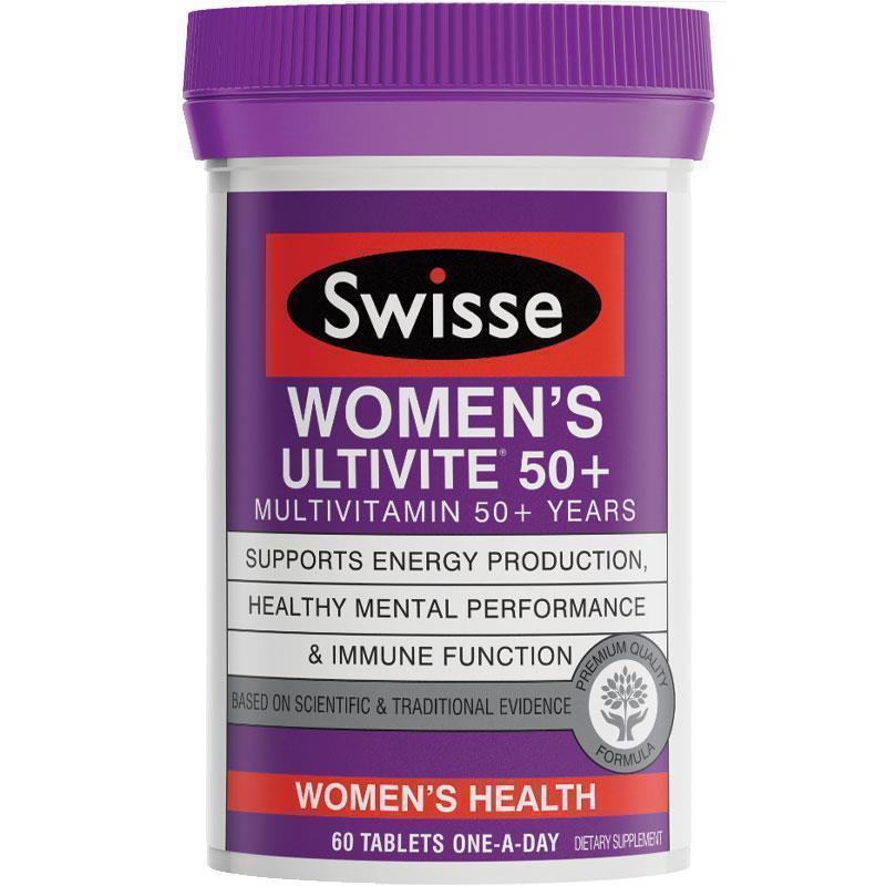 Buy Swisse Women's Ultivite 50+ Multivitamin 60 Tablets Online at ...