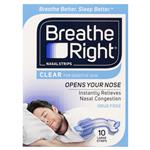 Breathe Right Nasal Strips Clear Large 10 Pack