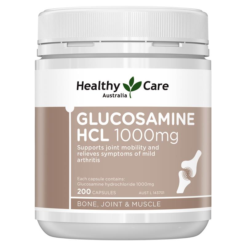 Buy Healthy Care Glucosamine HCL 1000mg 200 Capsules Online at Chemist