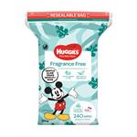 Huggies Unscented 240 Wipes Refill